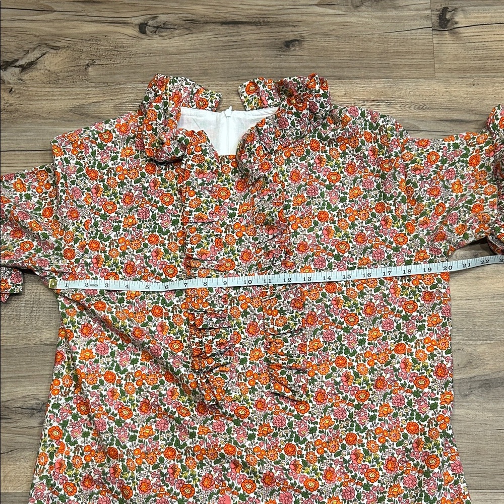 Elizabeth Wilson Floral Ruffle Women’s Blouse - Picture 6 of 9